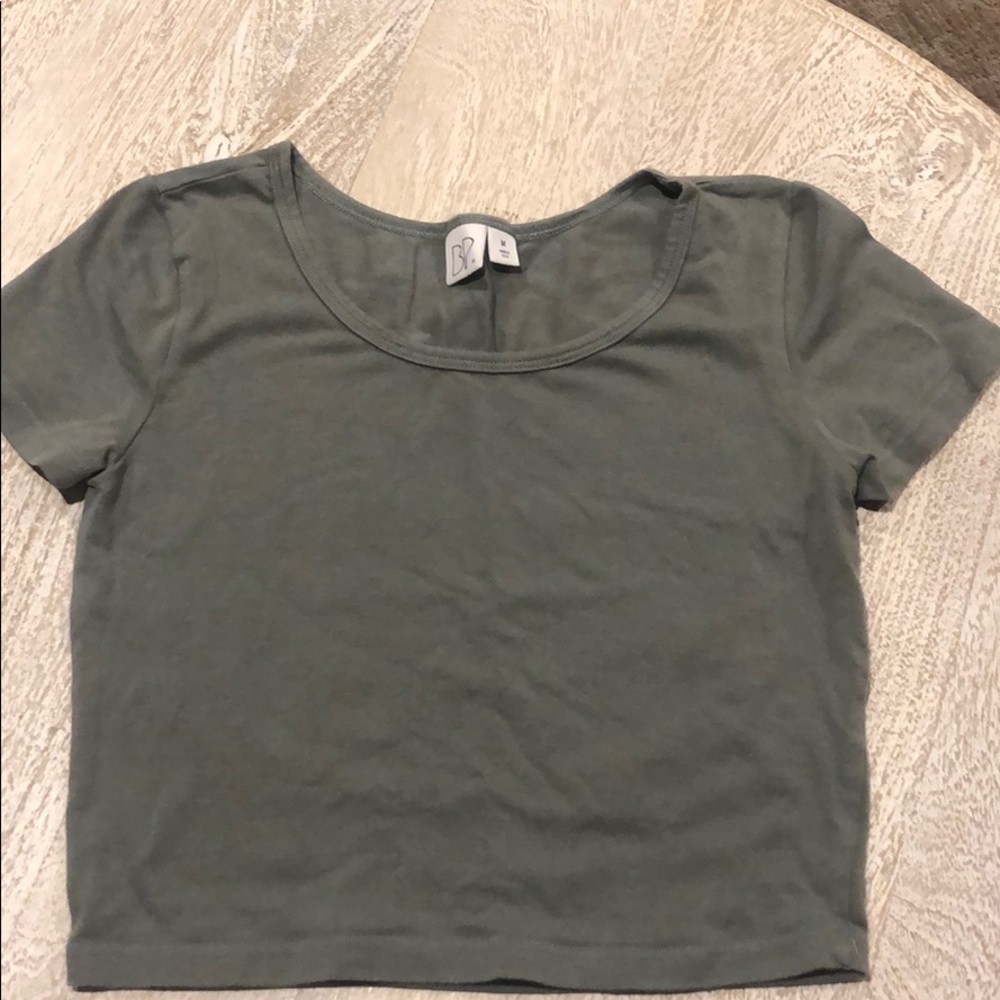 Army Green Crop Top